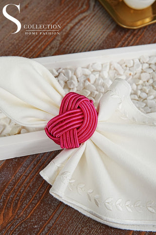 Exclusive Handmade Napkin Rings - Fuchsia Colour