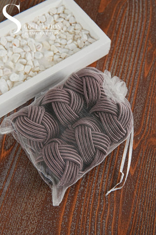 Exclusive Handmade Napkin Rings - Dark Plum Colour