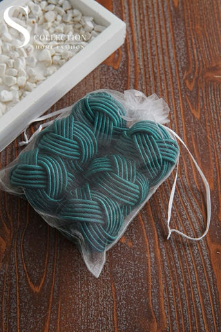 Exclusive Handmade Napkin Rings - Teal Green Colour